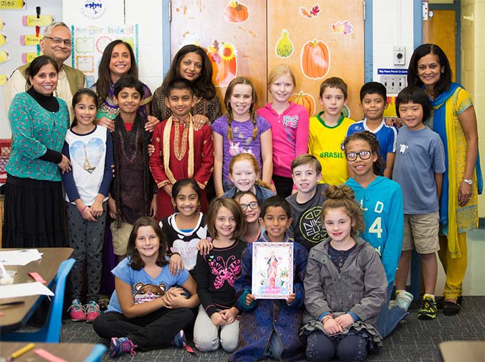 Fourth Graders Learn About Indian Culture