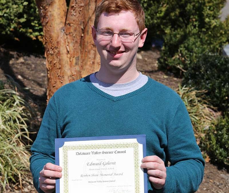 Student Awarded Top Prize from Delaware Valley Science Council