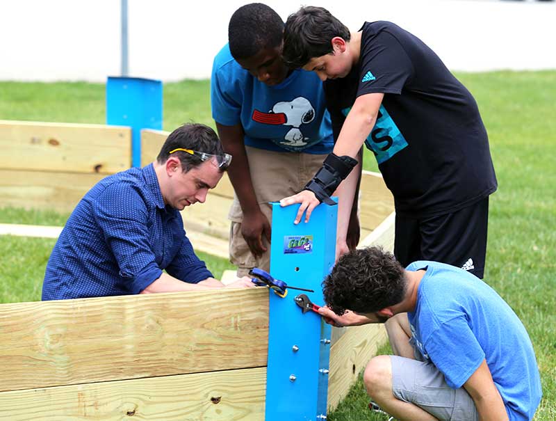 Middle School Students Construct a Ga-ga Pit