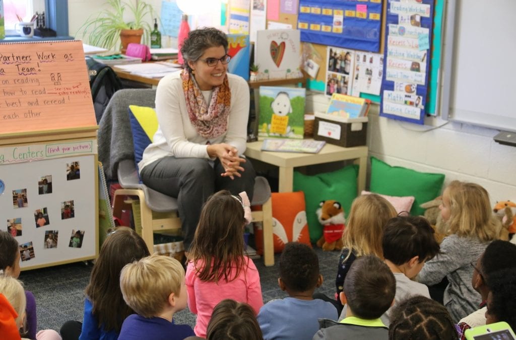 Community Visits Introduce Kindergartners to 8 MFS Faculty and Staff