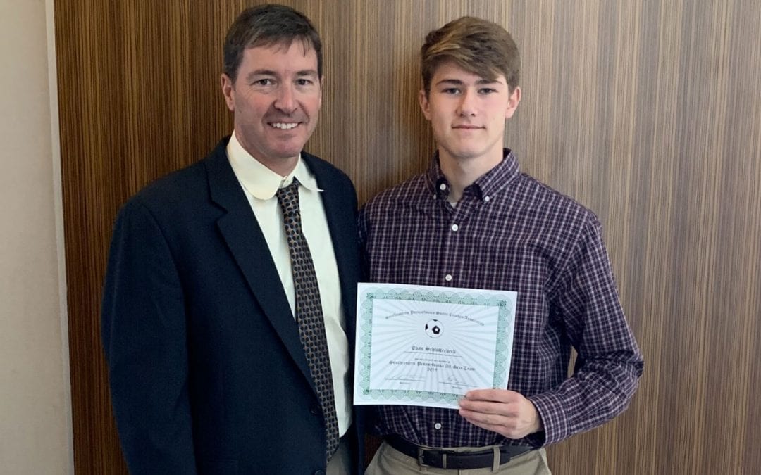 Evan Schlotterbeck ’21 Named All-State and All-Southeast PA in Boys’ Soccer