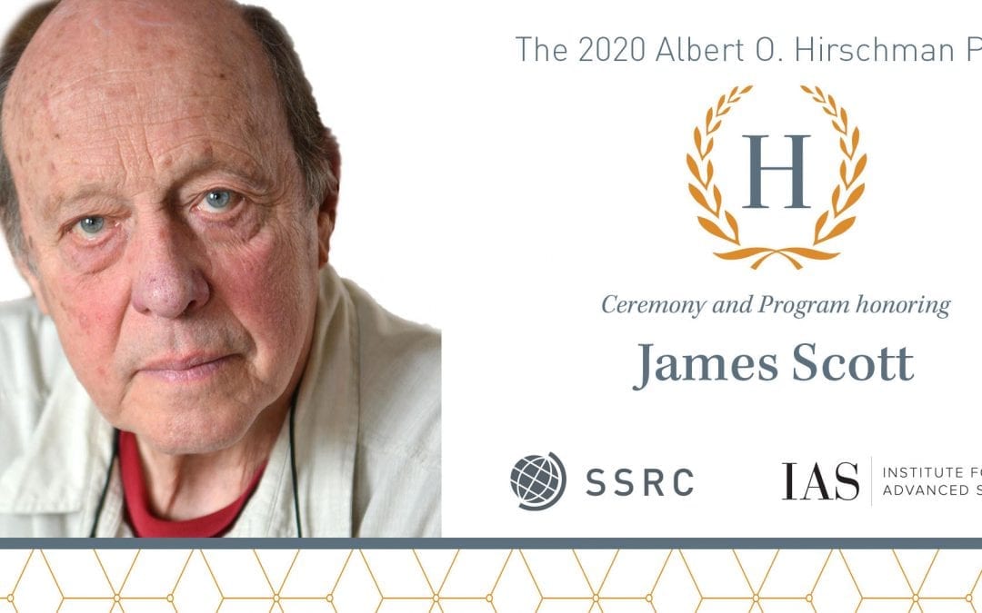 James C. Scott ’54 Awarded Albert O. Hirschman Prize