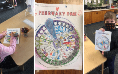 First Graders Learn About Phases of the Moon and Create Lunar Phenology Wheel