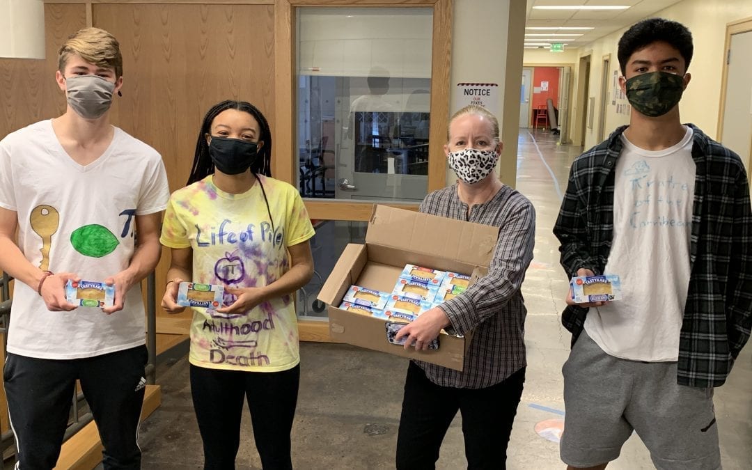 Math Department Celebrates Pi Day with an Assist from Tastykake