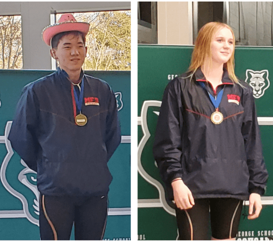 Peter Xia ’22 and Logan Shields ’25 Capture FSL Swimming Gold Medals