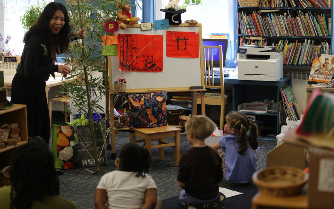 Special Guest Talks About Chinese Art and Culture with Prekindergarten Class