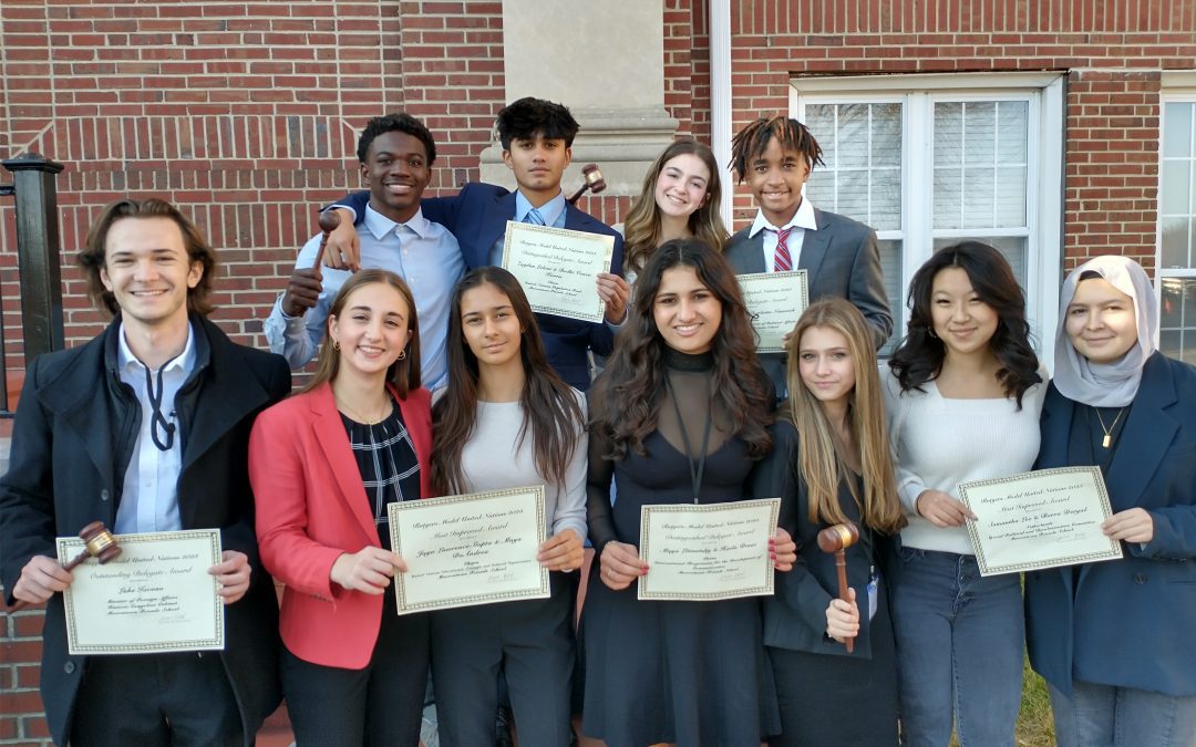 Students Receive Six Awards at Rutgers University Model UN Conference