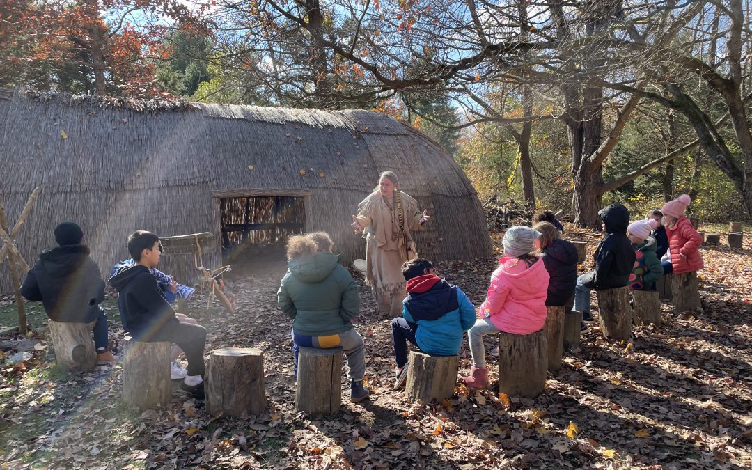 Third Grade Students Visit Lenape Village at Churchville Nature Center