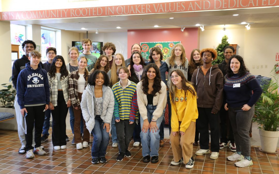 Friends Select School Quakerism Club Visits MFS to Learn About Meeting for Worship for Business