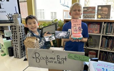 Second and Third Graders Host Book and Bot Parade…with an Assist from Seventh Grade CompSci Students