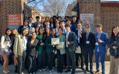 Upper School Model UN Students Named Outstanding Delegation at Philadelphia Conference