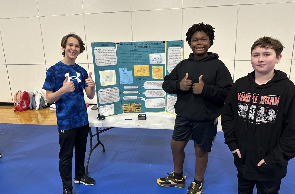 Seventh Grade Quest Students Address Challenges at Climate Change Expo 