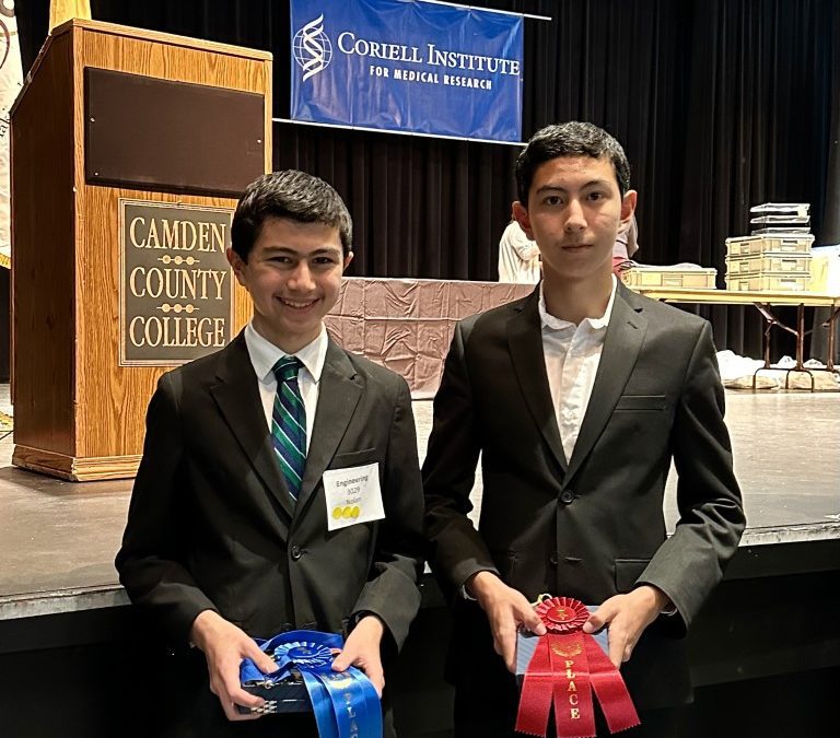 Two Students Win Awards at Coriell Institute Science Fair