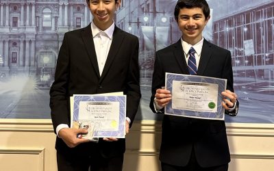 Two Students Win Awards at Delaware Valley Science Fairs